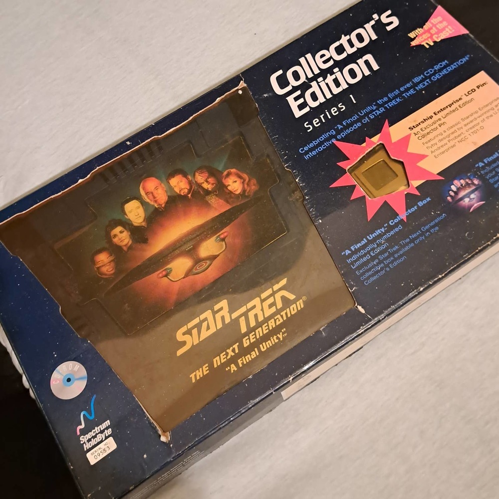 FACTORY SEALEC CD & POSTER -Star Trek The Next Generation A Final Unity